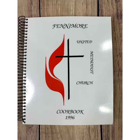 Vintage Cookbook Fennimore United Methodist Church IL 1996 Midwest Recipes - Picture 1 of 6